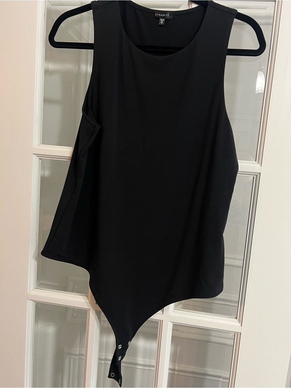 Dynamite Black Scoop Neck Sleeveless Bodysuit